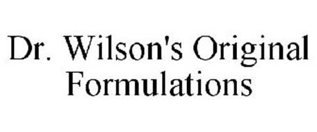 DR. WILSON'S ORIGINAL FORMULATIONS