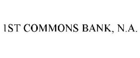 1ST COMMONS BANK, N.A.