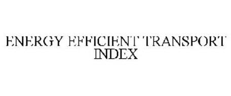 ENERGY EFFICIENT TRANSPORT INDEX