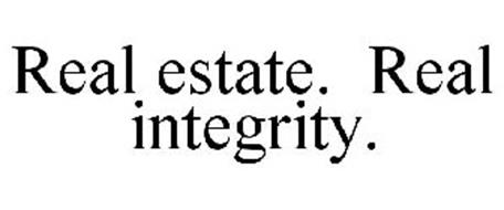 REAL ESTATE. REAL INTEGRITY.