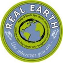 REAL EARTH 100% NATURAL 100% NATURAL USE WHENEVER YOU ARE... APPLY TO HANDS, LIPS, CHEEKS, CUBICLES, SUNBURN, WINDBURN, CUTS, RASHES, BUG BITES AND MORE...