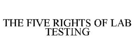 THE FIVE RIGHTS OF LABORATORY TESTING