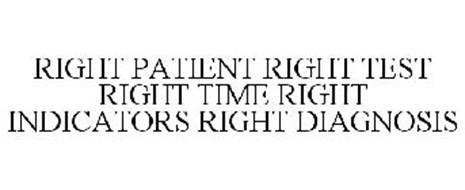 RIGHT PATIENT RIGHT TEST RIGHT TIME RIGHT INDICATORS RIGHT DIAGNOSIS