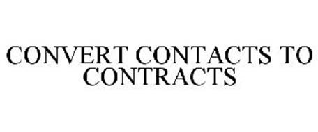 CONVERT CONTACTS TO CONTRACTS