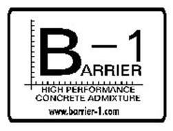 BARRIER - 1 HIGH PERFORMANCE CONCRETE ADMIXTURE WWW.BARRIER-1.COM