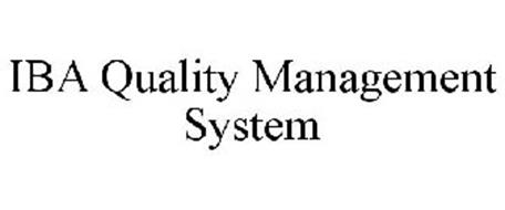 IBA QUALITY MANAGEMENT SYSTEM