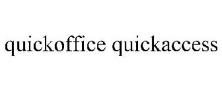QUICKOFFICE QUICKACCESS