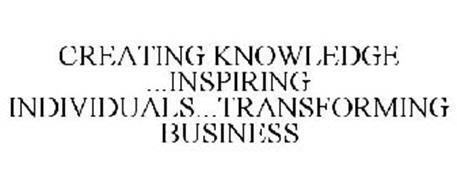 CREATING KNOWLEDGE ...INSPIRING INDIVIDUALS...TRANSFORMING BUSINESS