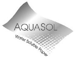 AQUASOL WATER SOLUBLE PAPER