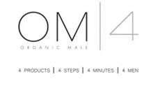 OM 4 ORGANIC MALE 4 PRODUCTS 4 STEPS 4 MINUTES 4 MEN