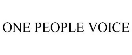ONE PEOPLE VOICE