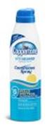 COPPERTONE ULTRAGUARD SUNSCREEN CLEAR NO-RUB SPRAY CONTINUOUS SPRAY BROAD SPECTRUM UVA/UVB PROTECTION WATERPROOF QUICK & EVEN COVERAGE SPRAYS AT ANY ANGLE