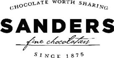 CHOCOLATE WORTH SHARING SANDERS FINE CHOCOLATIERS SINCE 1875