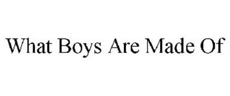 WHAT BOYS ARE MADE OF