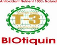 ANTIOXIDANT NUTRIENT 100% NATURAL HEALTH 100% NATURAL T-3 NON TOXIC RESIDUES BIOTIQUIN