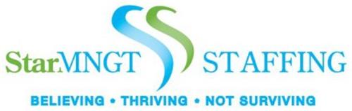 SS STARMNGT STAFFING BELIEVING THRIVING · NOT JUST SURVIVING