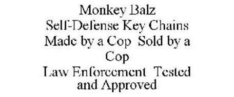 MONKEY BALZ SELF-DEFENSE KEY CHAINS MADE BY A COP SOLD BY A COP LAW ENFORCEMENT TESTED AND APPROVED