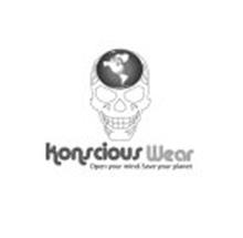 KONSCIOUS WEAR OPEN YOUR MIND SAVEYOUR PLANET