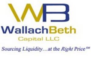 WB WALLACHBETH CAPITAL LLC SOURCING LIQUIDITY... AT THE RIGHT PRICE