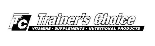 TC TRAINER'S CHOICE VITAMINS · SUPPLEMENTS · NUTRITIONAL PRODUCTS