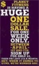 PLANET FITNESS IS HAVING A HUGE ONE DOLLAR SALE FOR ONE WEEK ONLY BETWEEN APRIL 1ST AND 7TH SIGN UP FOR ONLY $1 THEN PAY JUST $10 A MONTH HEY WHEN IT COMES TO GYMS WE