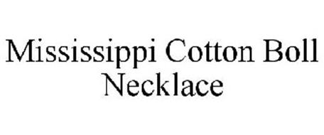 MISSISSIPPI COTTON BOLL NECKLACE