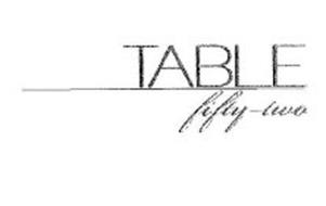 TABLE FIFTY-TWO