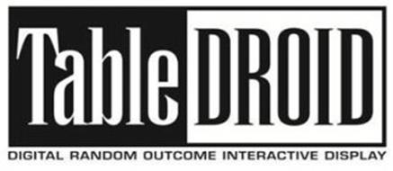 TABLE DROID DIGITAL RANDOM OUTCOME INTERACTIVE DISPLAY