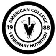 AMERICAN COLLEGE VETERINARY NUTRITION 19 88 V