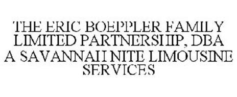 THE ERIC BOEPPLER FAMILY LIMITED PARTNERSHIP, DBA A SAVANNAH NITE LIMOUSINE SERVICES