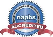 NAPBS BACKGROUND SCREENING CREDENTIALING COUNCIL ACCREDITED
