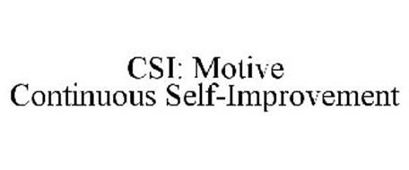 CSI: MOTIVE CONTINUOUS SELF-IMPROVEMENT