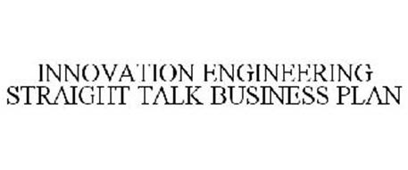 INNOVATION ENGINEERING STRAIGHT TALK BUSINESS PLAN