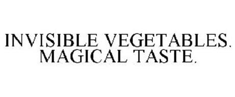 INVISIBLE VEGETABLES. MAGICAL TASTE.