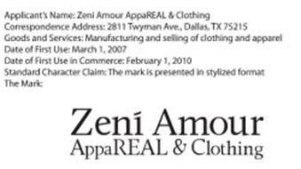 ZENI' AMOUR APPAREAL & CLOTHING