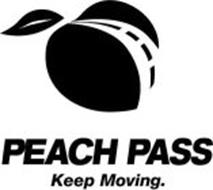 PEACH PASS KEEP MOVING.