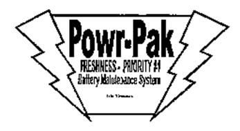 POWR-PAK FRESHNESS PRIORITY #1 BATTERY MAINTENANCE SYSTEM EXIDE TECHNOLOGIES