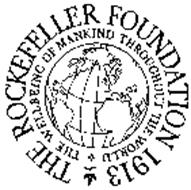 THE ROCKEFELLER FOUNDATION 1913 THE WELLBEING OF MANKIND THROUGHOUT THE WORLD