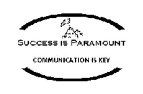 SUCCESS IS PARAMOUNT COMMUNICATION IS KEY
