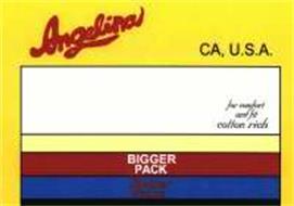 ANGELINA CA, U.S.A. FOR COMFORT AND FIT COTTON RICH BIGGER PACK BETTER VALUE