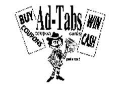 AD-TABS COUPON CARDS BUY COUPONS WIN CASH PATENTED