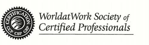 CERTIFICATION CCP CBP GRP WORLDATWORK SOCIETY OF CERTIFIED PROFESSIONALS