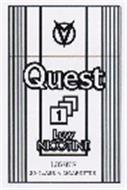 QUEST 1 LOW NICOTINE LIGHTS 20 CLASS A CIGARETTES