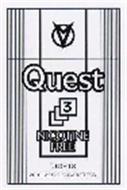 QUEST 3 NICOTINE FREE LIGHTS 20 CLASS A CIGARETTES