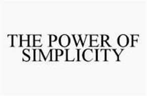 THE POWER OF SIMPLICITY