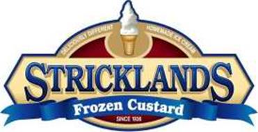 STRICKLANDS FROZEN CUSTARD SINCE 1936 DELICIOUSLY DIFFERENT HOMEMADE ICE CREAM