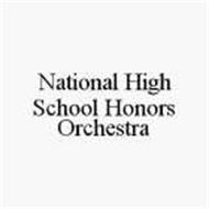 NATIONAL HIGH SCHOOL HONORS ORCHESTRA