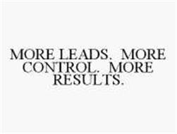 MORE LEADS.  MORE CONTROL.  MORE RESULTS.
