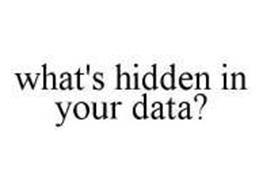 WHAT'S HIDDEN IN YOUR DATA?