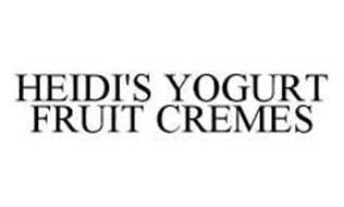 HEIDI'S YOGURT FRUIT CREMES